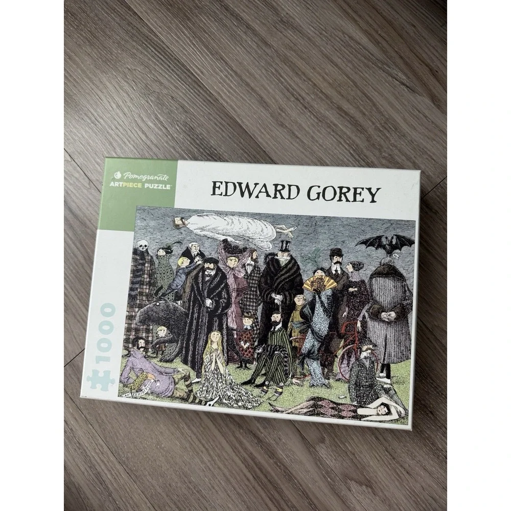Edward Gorey Puzzle 1000 Piece Spooky Whimsigoth New